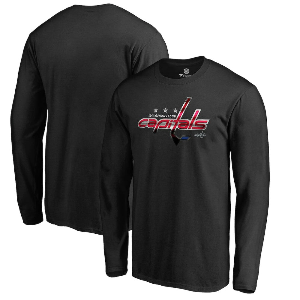 Washington Capitals Midnight Mascot Long Sleeve T-Shirt - Black - NHL 2874762