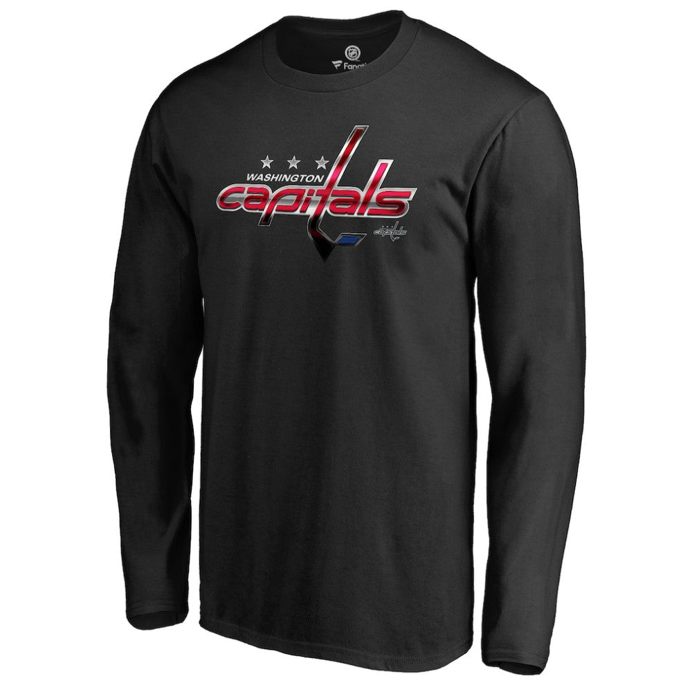 Washington Capitals Midnight Mascot Long Sleeve T-Shirt - Black - NHL 2874762