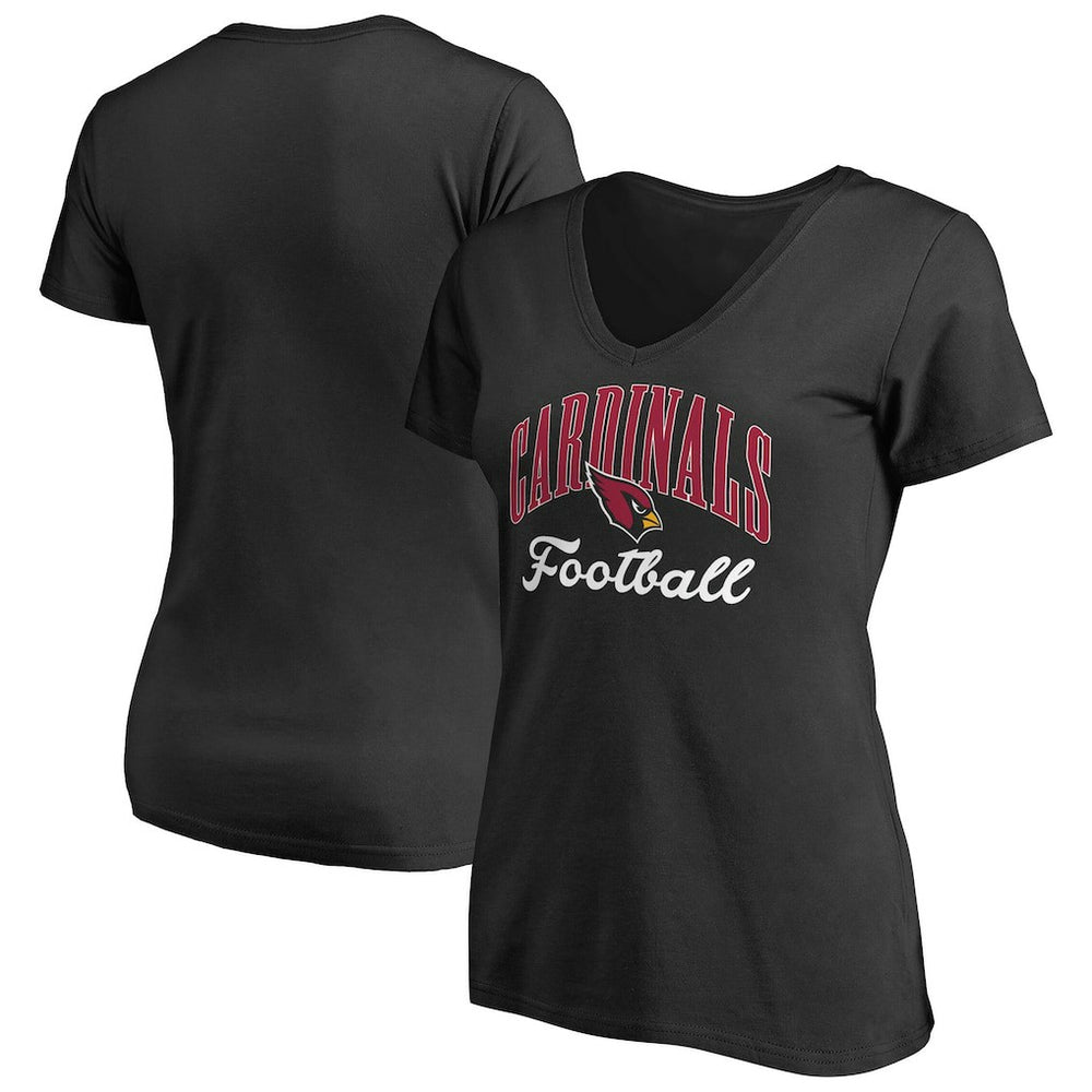 Fanatics Arizona Cardinals Women's Victory Script V-Neck T-Shirt Black