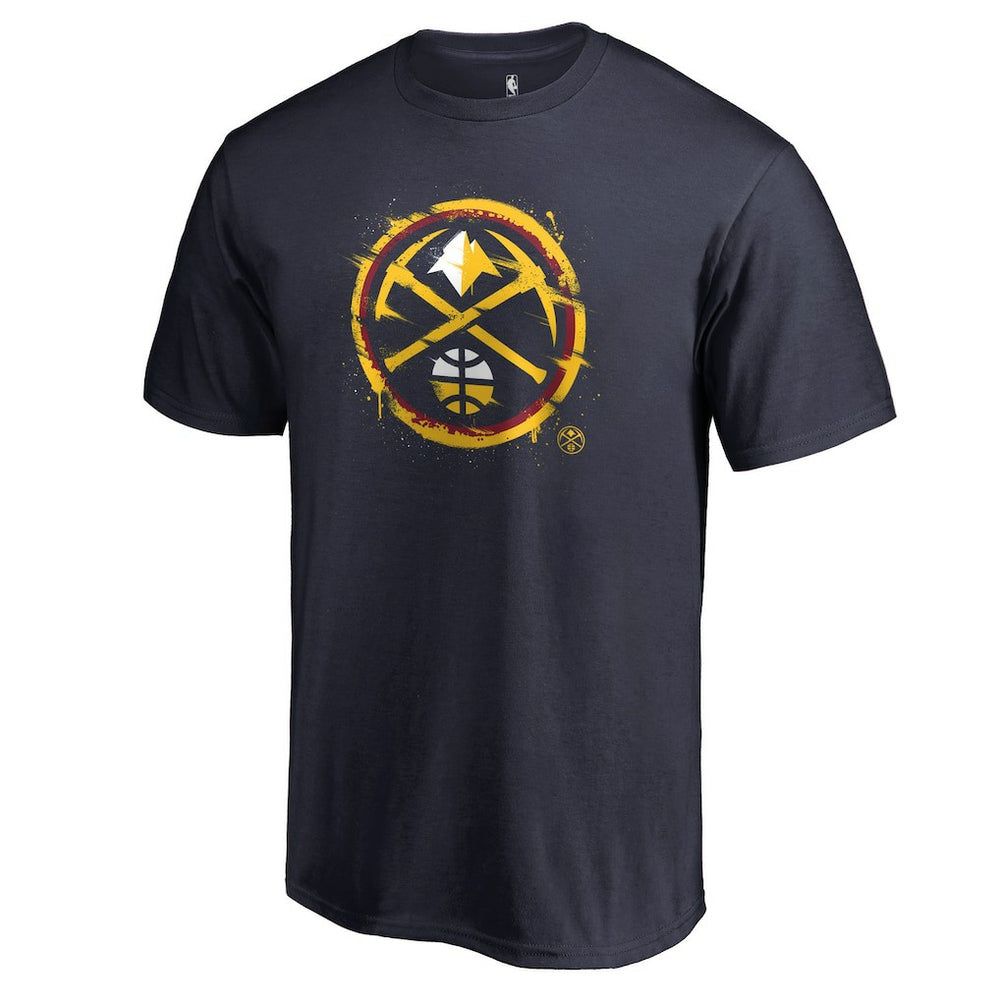 Denver Nuggets Splatter Logo T-Shirt Navy