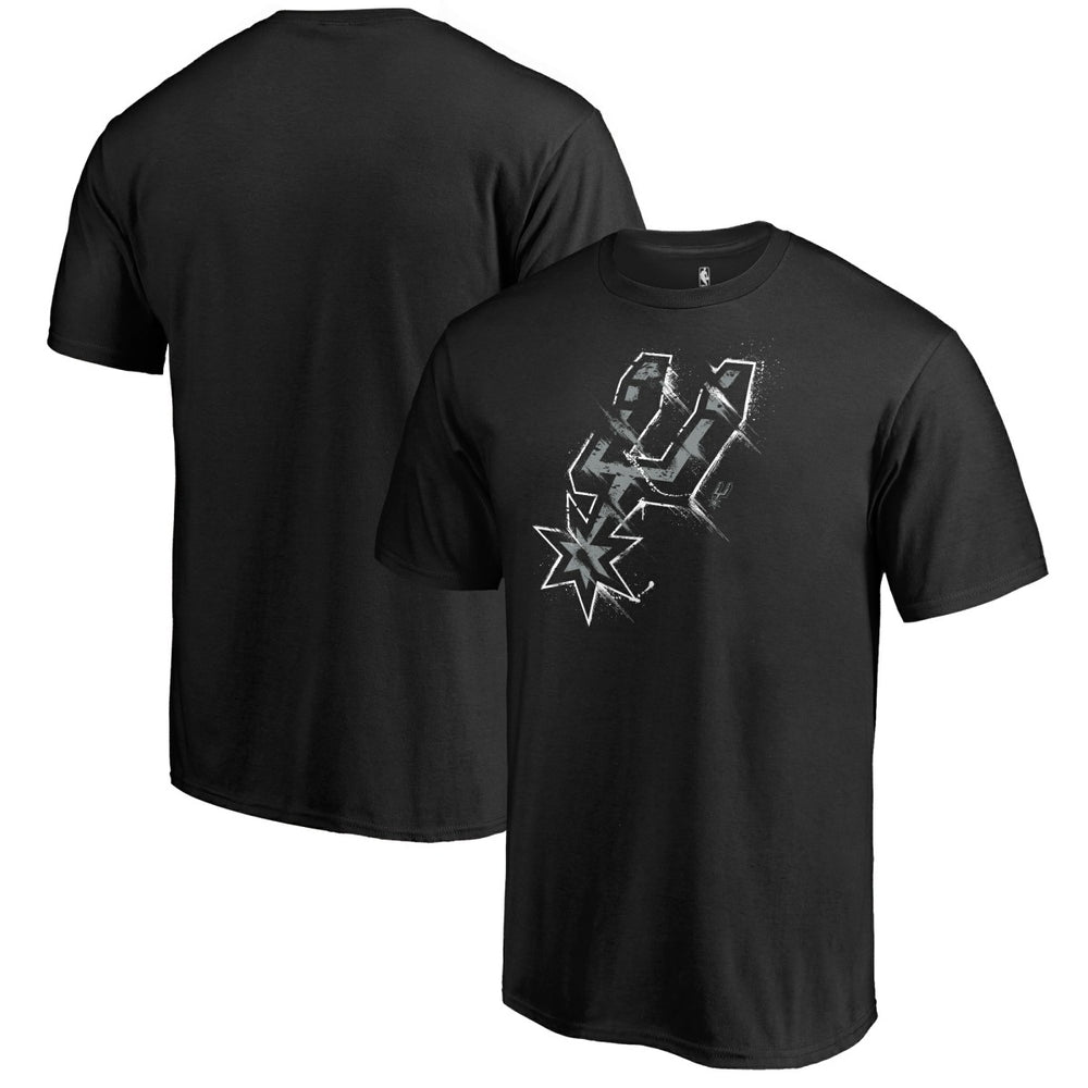 San Antonio Spurs Splatter Logo T-Shirt Black