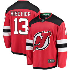 Nico Hischier New Jersey Devils Fanatics Youth Home Breakaway Player Jersey - Red - NHL 2879554