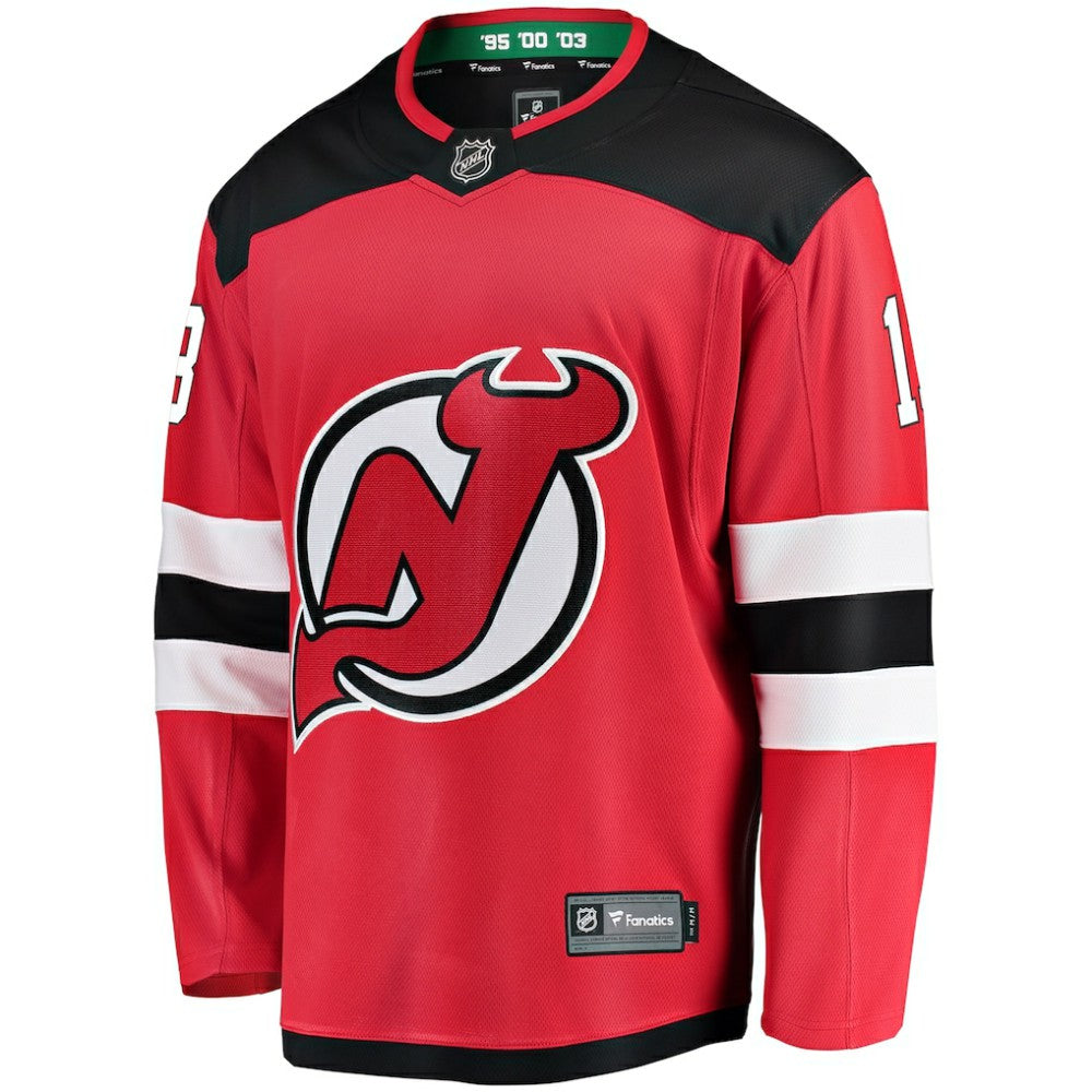 Nico Hischier New Jersey Devils Fanatics Youth Home Breakaway Player Jersey - Red - NHL 2879554