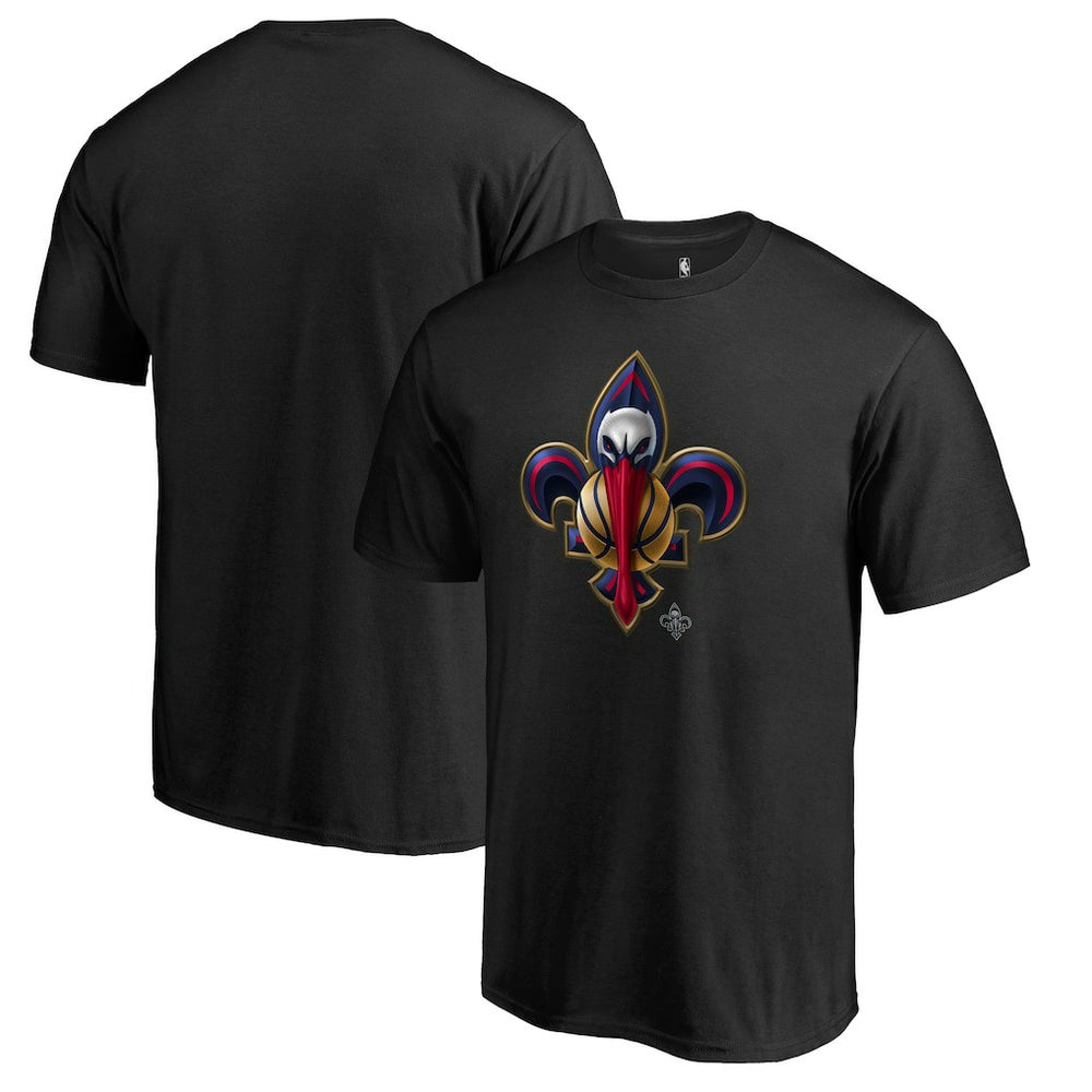 New Orleans Pelicans Midnight Mascot 2 T-Shirt Black | Fanatics discount