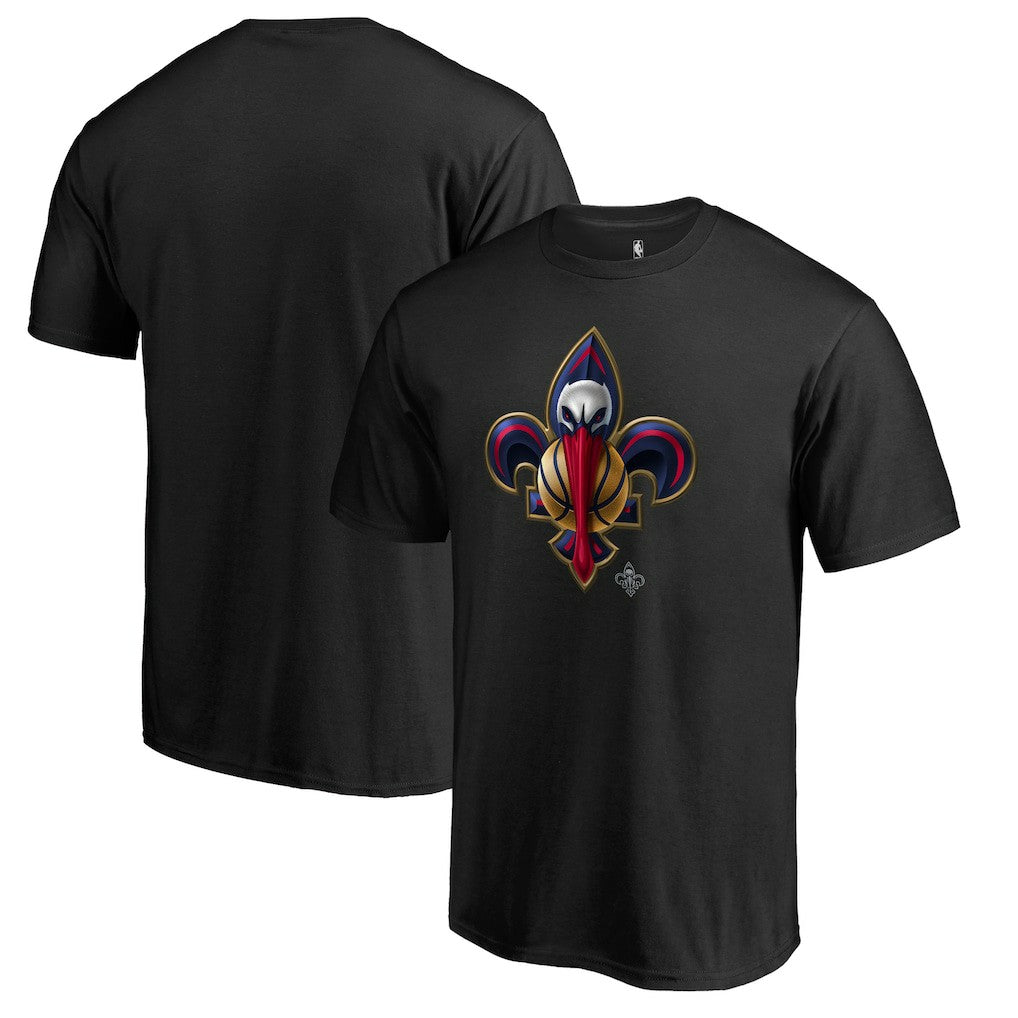 New Orleans Pelicans Midnight Mascot 2 T-Shirt Black | Fanatics discount