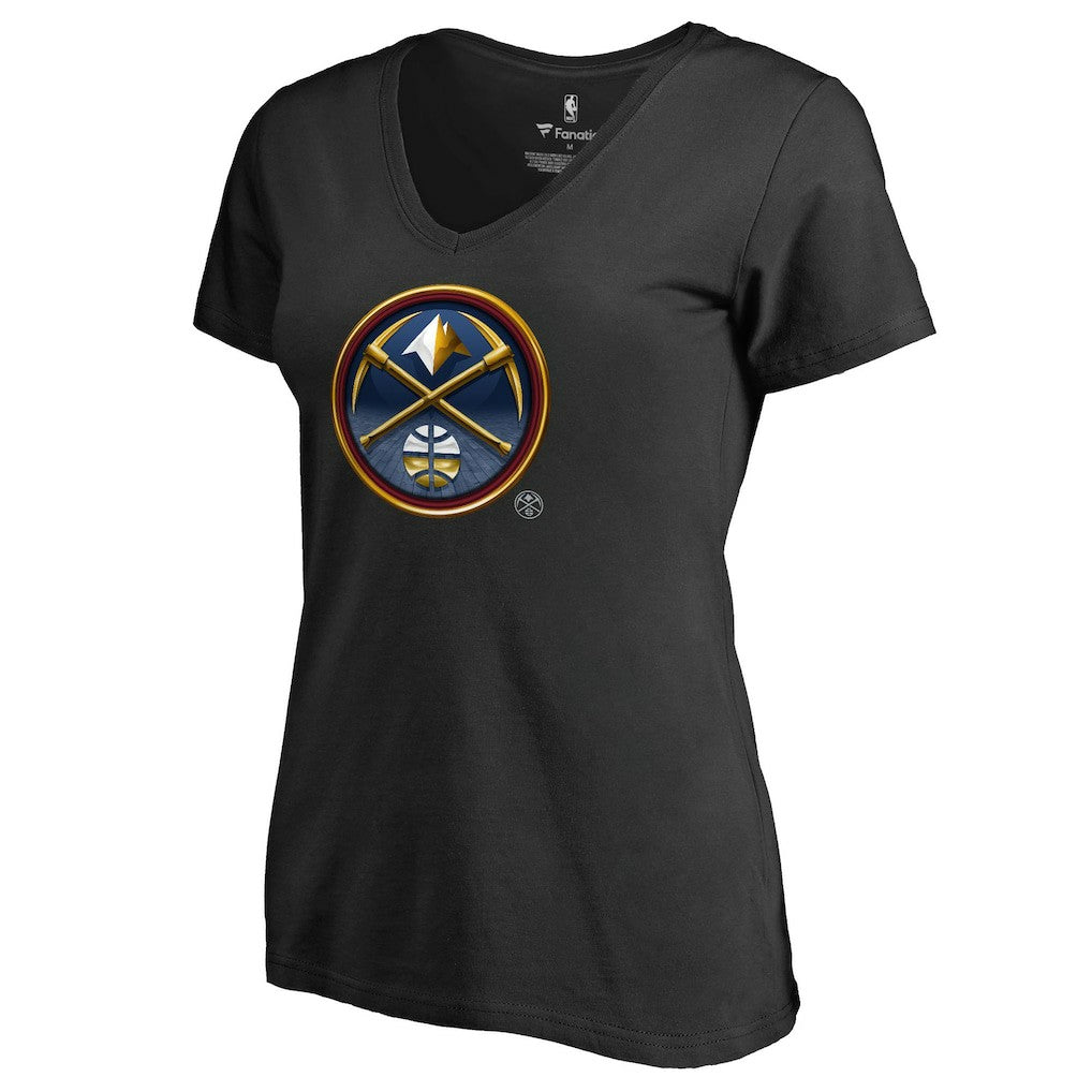 Denver Nuggets Women's Midnight Mascot V-Neck T-Shirt Black