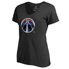 Washington Wizards Women's Midnight Mascot V-Neck T-Shirt Black