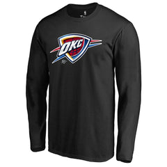 Oklahoma City Thunder Midnight Mascot Long Sleeve T-Shirt Black