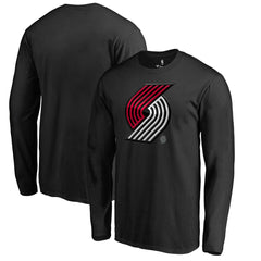 Portland Trail Blazers Midnight Mascot Long Sleeve T-Shirt Black