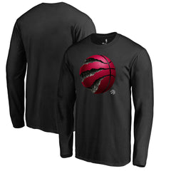 Toronto Raptors Midnight Mascot Long Sleeve T-Shirt Black