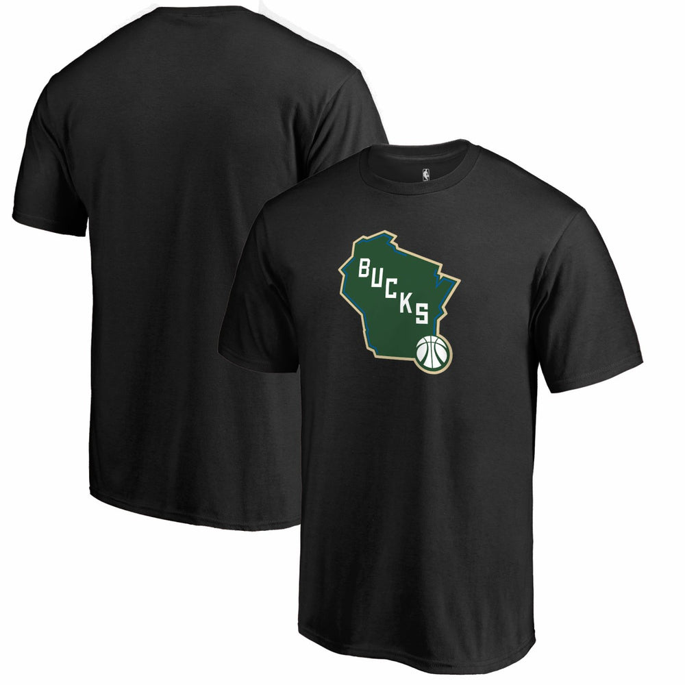Milwaukee Bucks Alternate Logo T-Shirt Black