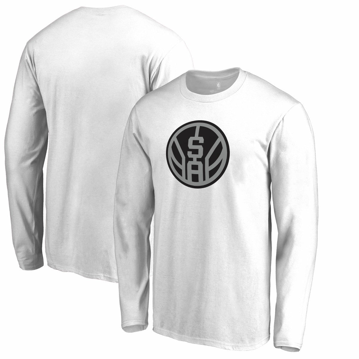 San Antonio Spurs Alternate Logo Long Sleeve T-Shirt White