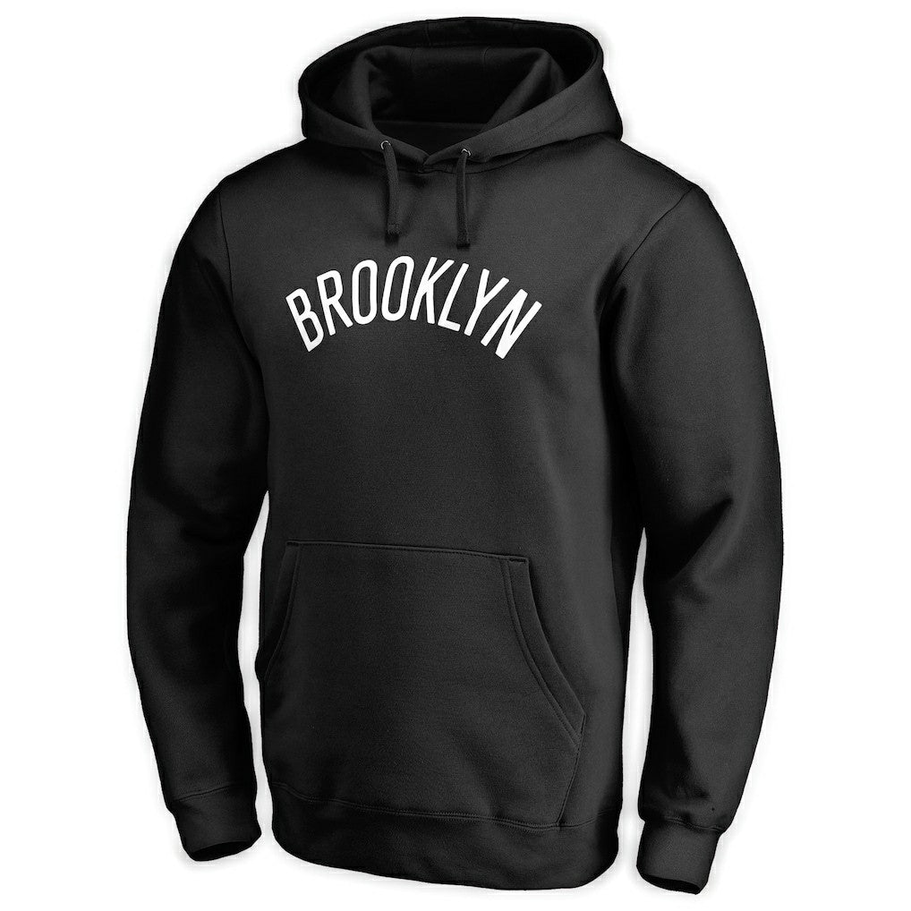 Brooklyn Nets Wordmark Pullover Hoodie Black