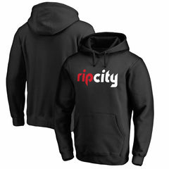 Portland Trail Blazers Wordmark Pullover Hoodie Black
