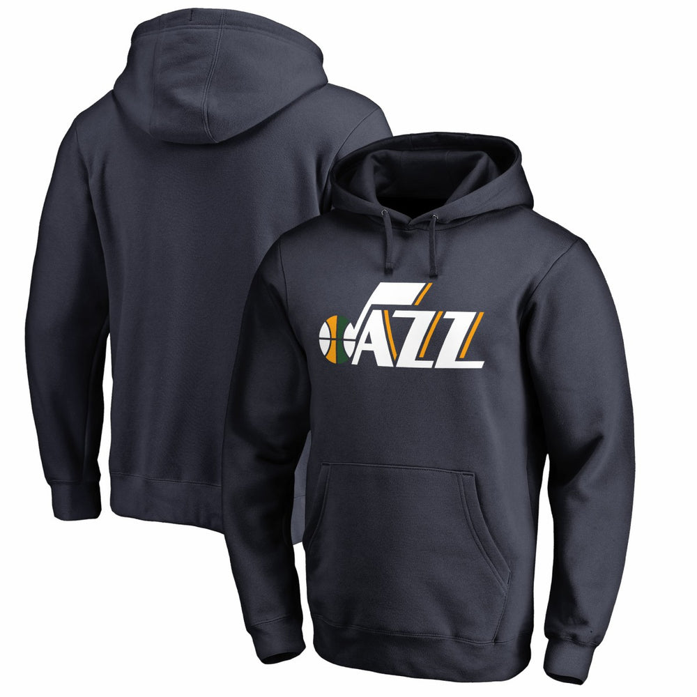 Utah Jazz Wordmark Pullover Hoodie Navy