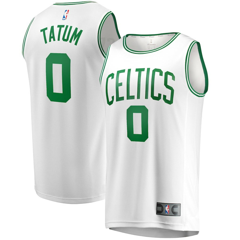 Jayson Tatum Boston Celtics Fast Break Replica Away Jersey White Association Edition | Fanatics US