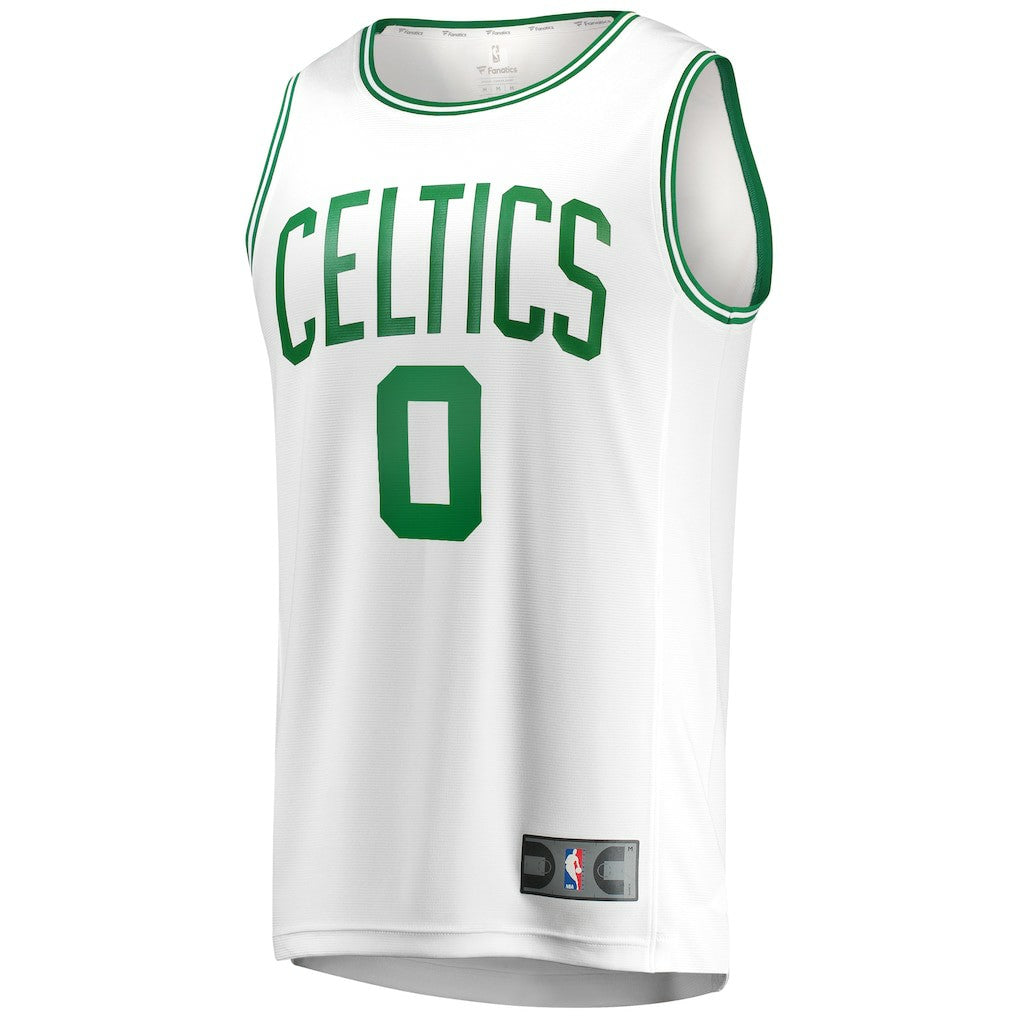 Jayson Tatum Boston Celtics Fast Break Replica Away Jersey White Association Edition | Fanatics US