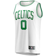 Jayson Tatum Boston Celtics Fast Break Replica Away Jersey White Association Edition | Fanatics US