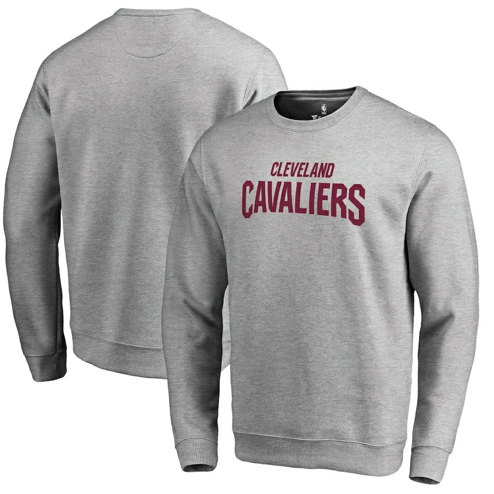 Cleveland Cavaliers Wordmark Pullover Sweatshirt Heathered Gray