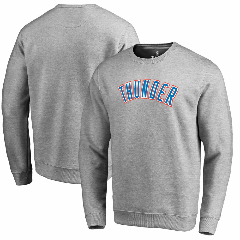 Oklahoma City Thunder Wordmark Pullover Sweatshirt Heathered Gray