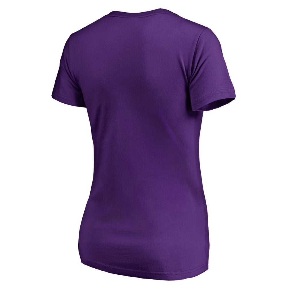 Sacramento Kings Women's Static Logo V-Neck T-Shirt Purple