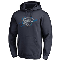 Oklahoma City Thunder Static Logo Pullover Hoodie Navy