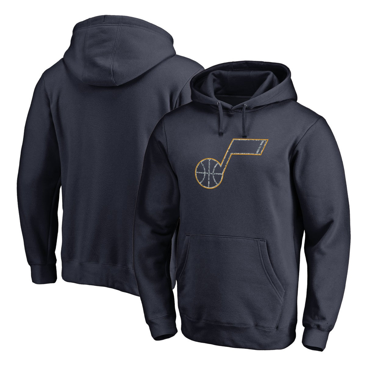 Utah Jazz Static Logo Pullover Hoodie Navy