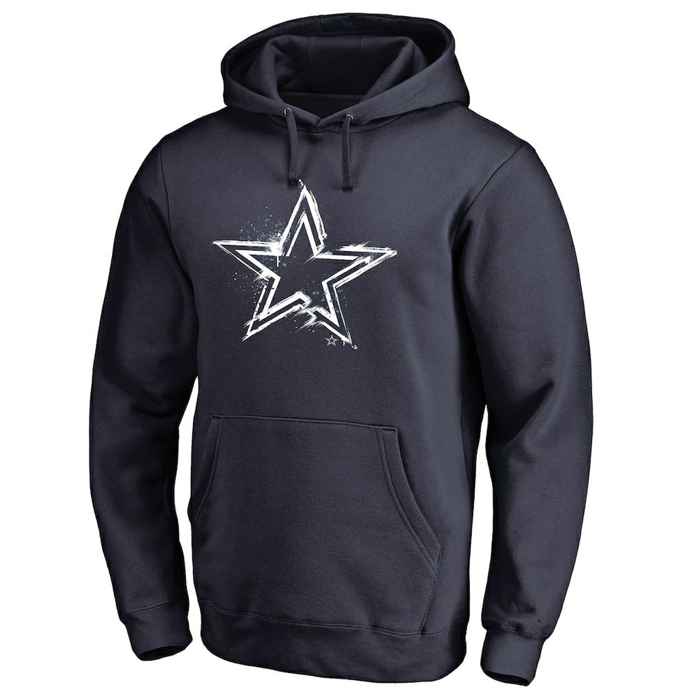 Dallas Cowboys Splatter Logo Pullover Hoodie Navy