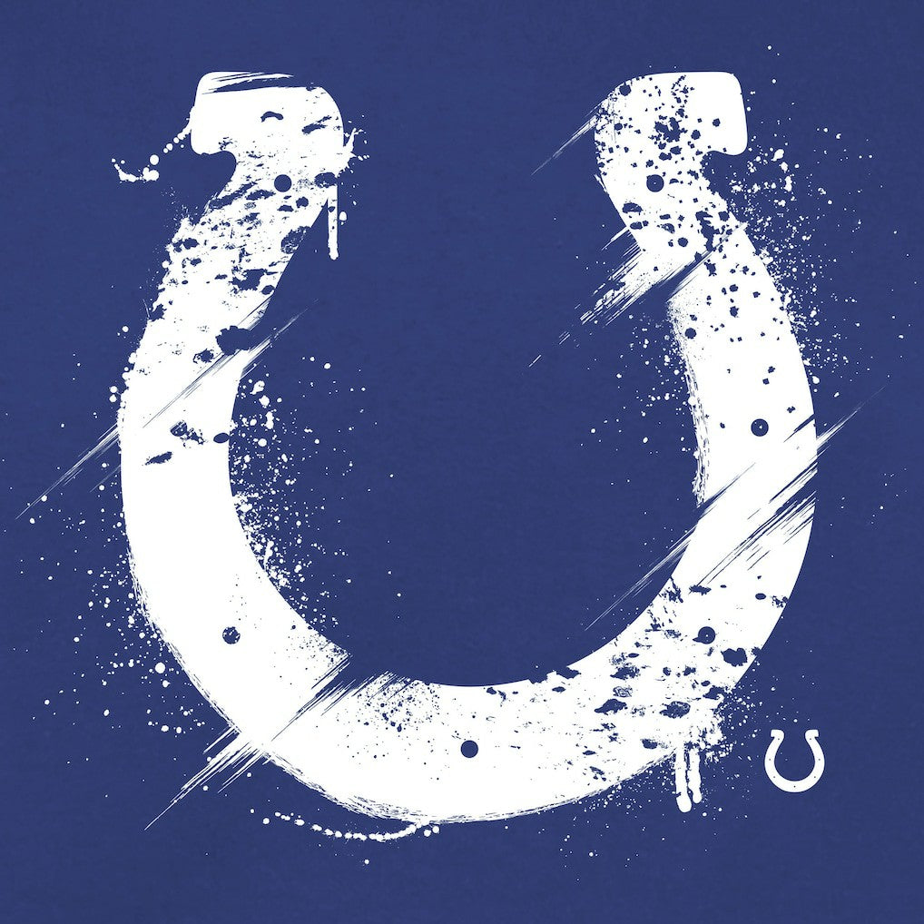 Indianapolis Colts Splatter Logo Pullover Hoodie Royal