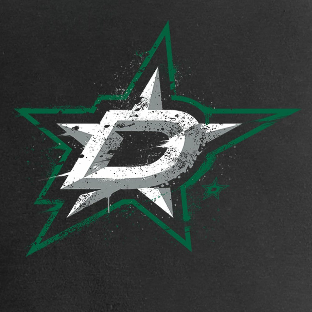 Dallas Stars Women's Splatter Logo V-Neck T-Shirt - Black - NHL 2902307