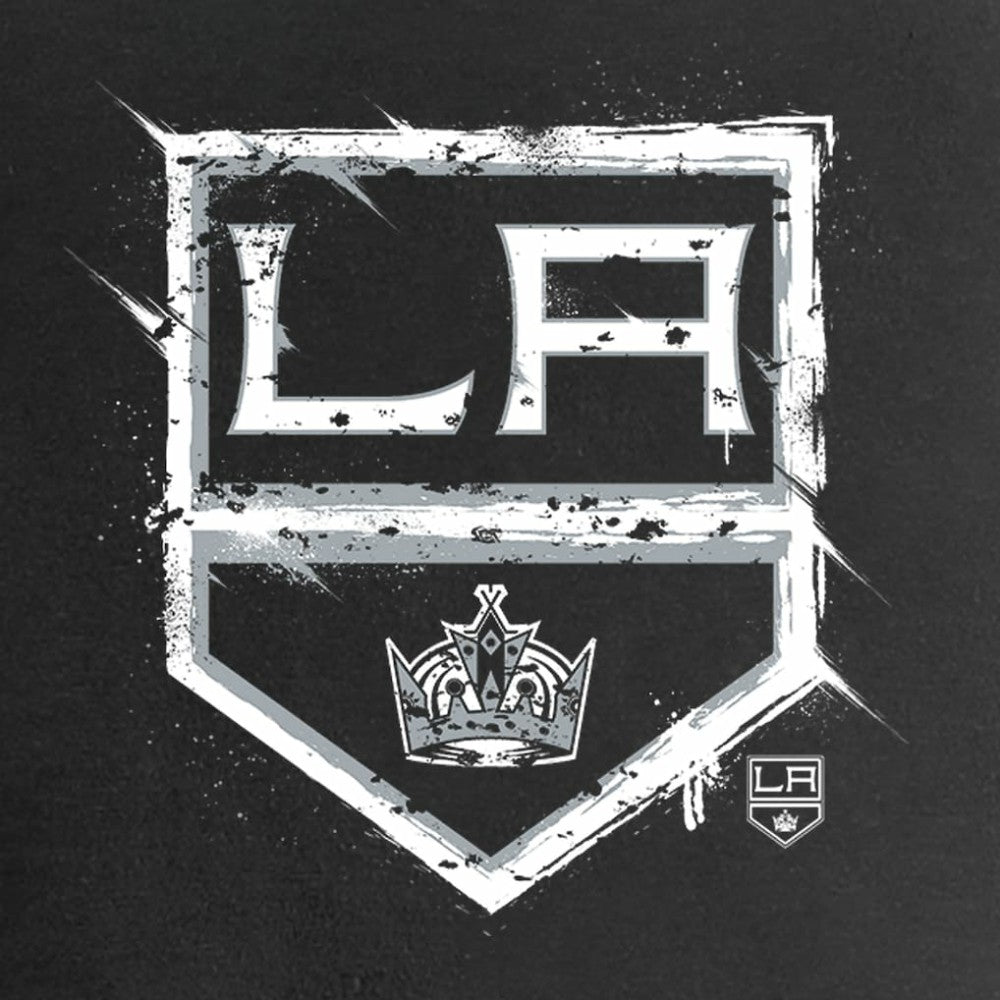 Los Angeles Kings Women's Splatter Logo V-Neck T-Shirt - Black - NHL 2902311