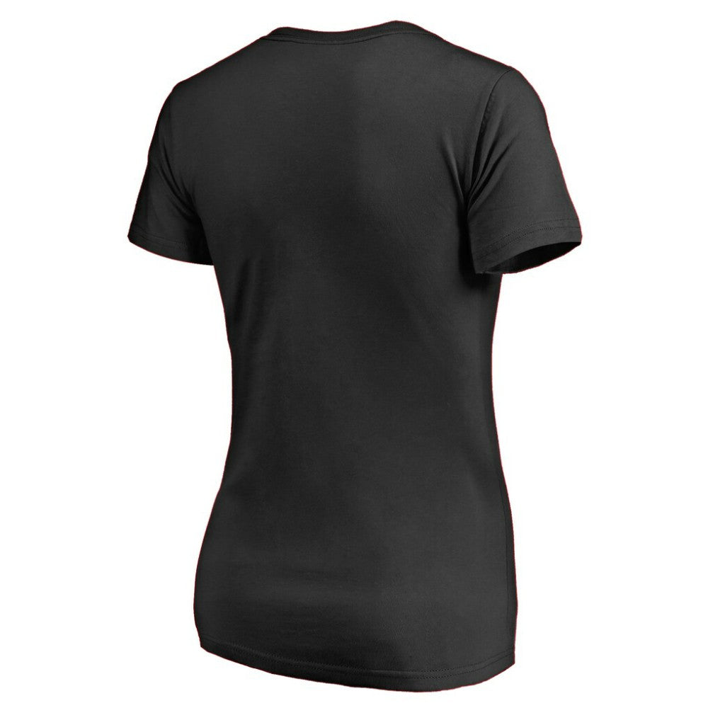 Philadelphia Flyers Women's Splatter Logo V-Neck T-Shirt - Black - NHL 2902319
