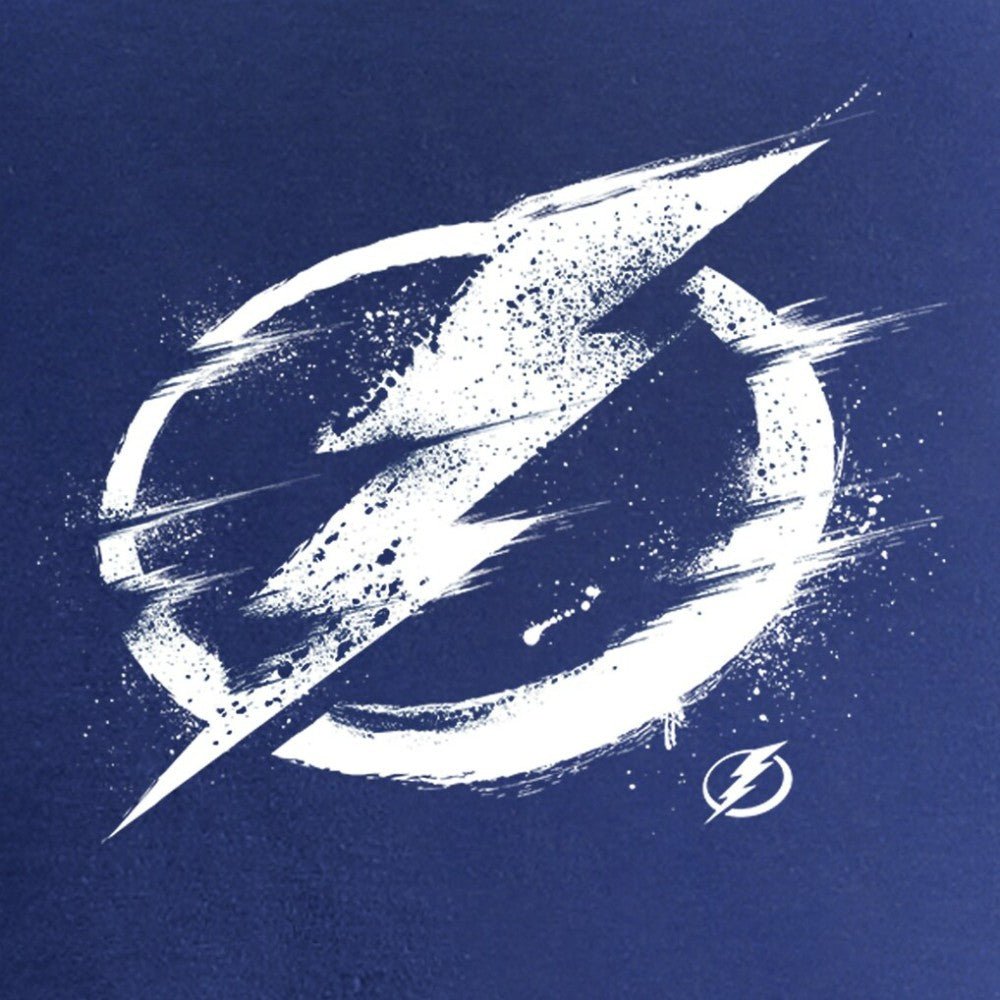 Tampa Bay Lightning Women's Splatter Logo V-Neck T-Shirt - Blue - NHL 2902323