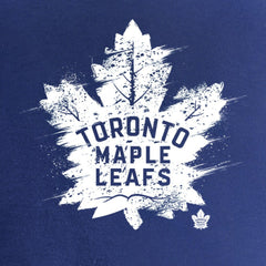 Toronto Maple Leafs Women's Splatter Logo V-Neck T-Shirt - Royal - NHL 2902324
