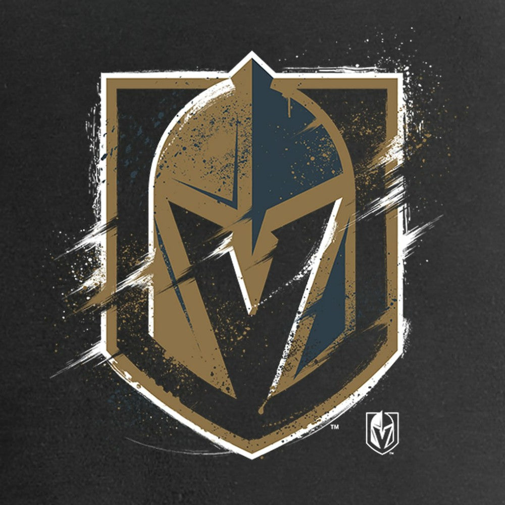 Vegas Golden Knights Women's Splatter Logo V-Neck T-Shirt - Black - NHL 2902326