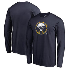 Buffalo Sabres Splatter Logo Long Sleeve T-Shirt - Navy - NHL 2902398