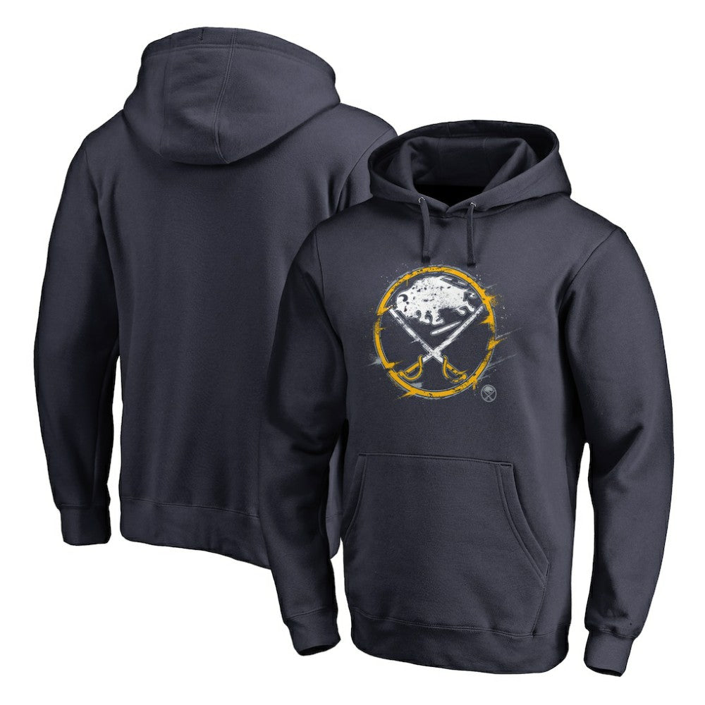 Buffalo Sabres Splatter Logo Pullover Hoodie - Navy - NHL 2902430