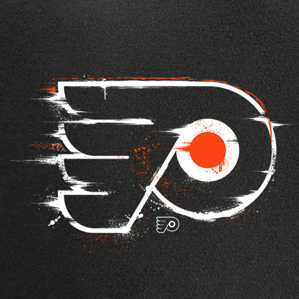 Philadelphia Flyers Splatter Logo Pullover Hoodie - Black - NHL 2902448