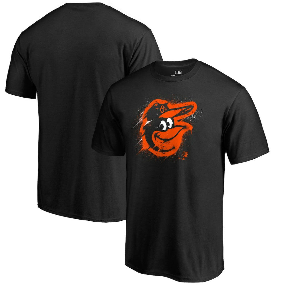 Baltimore Orioles Splatter Logo T-Shirt - Black - MLB Sale