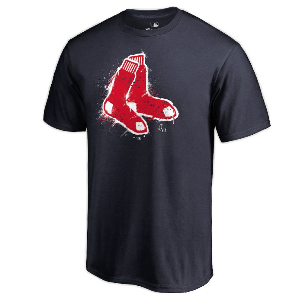 Boston Red Sox Splatter Logo T-Shirt - Navy - MLB on Sale