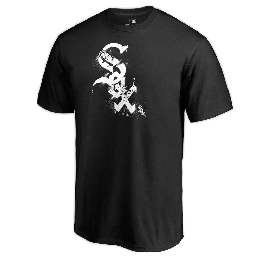Chicago White Sox Splatter Logo T-Shirt - Black - MLB on Sale
