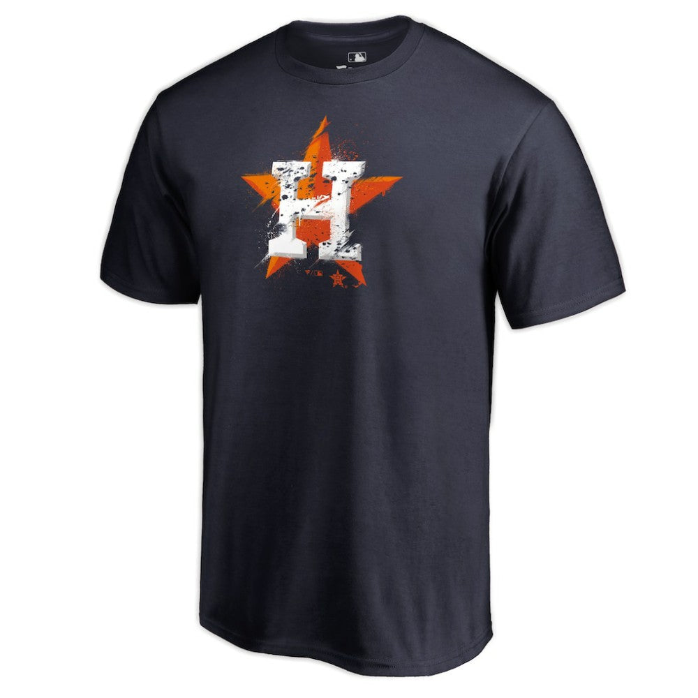 Houston Astros Splatter Logo T-Shirt - Navy - MLB on Sale
