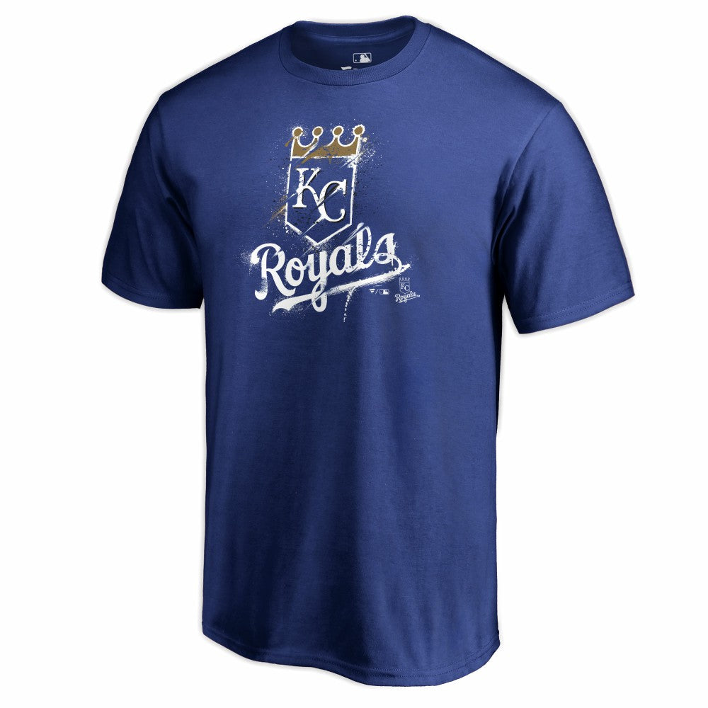 Kansas City Royals Splatter Logo T-Shirt - Royal - MLB Lifestyle