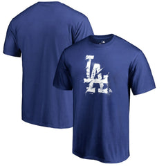 Los Angeles Dodgers Splatter Logo T-Shirt - Royal - MLB on Sale