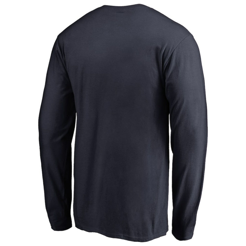 Detroit Tigers Splatter Logo Long Sleeve T-Shirt - Navy - MLB Online