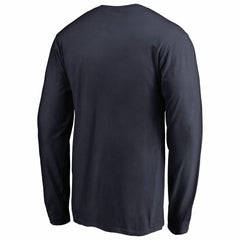Houston Astros Splatter Logo Long Sleeve T-Shirt - Navy - MLB on Sale