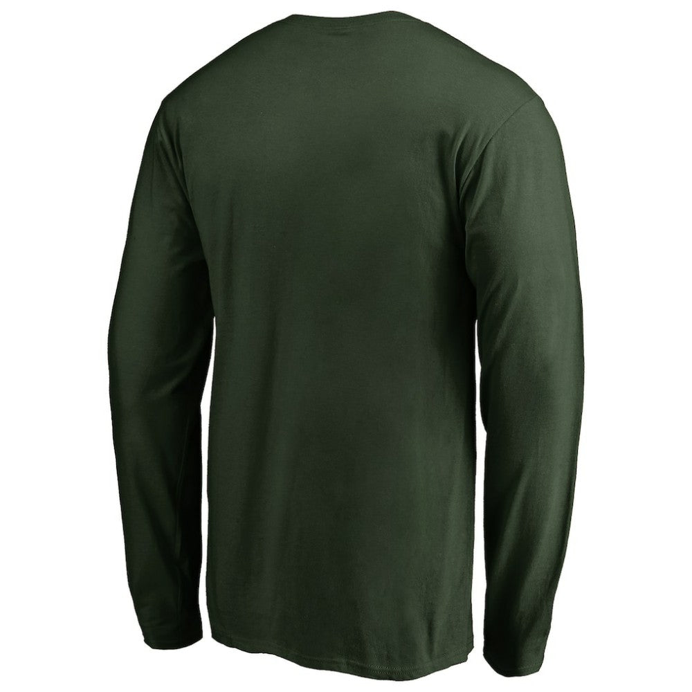 Athletics Splatter Logo Long Sleeve T-Shirt - Green - MLB on Sale