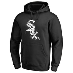 Chicago White Sox Splatter Logo Pullover Hoodie - Black - MLB Lifestyle