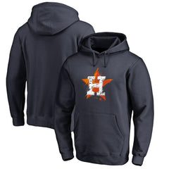 Houston Astros Splatter Logo Pullover Hoodie - Navy - MLB Discount