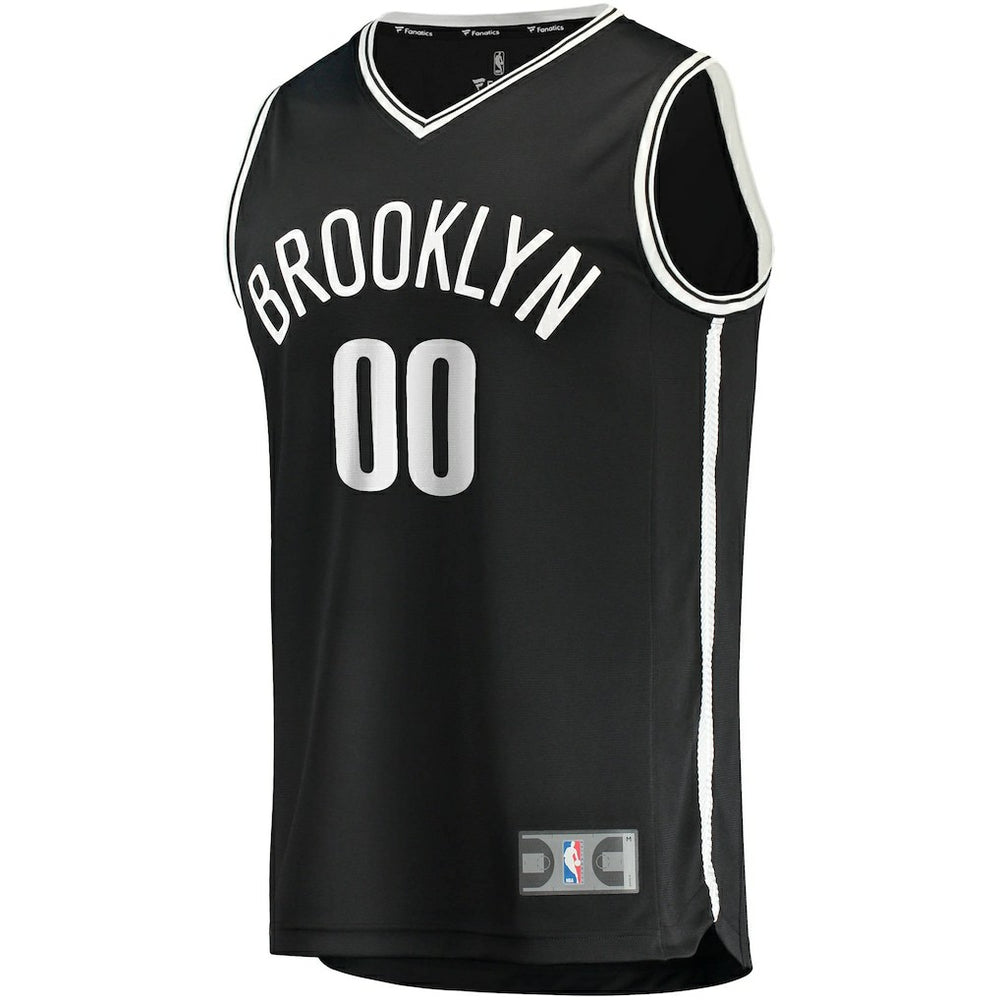 Brooklyn Nets Fast Break Custom Replica Jersey Black Icon Edition | Fanatics